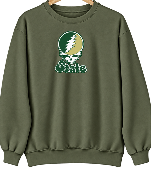 Colorado Stealie Premium Unisex Crewneck — Military Green