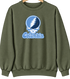 Columbia Stealie Premium Unisex Crewneck — Design: Columbia University — Military Green