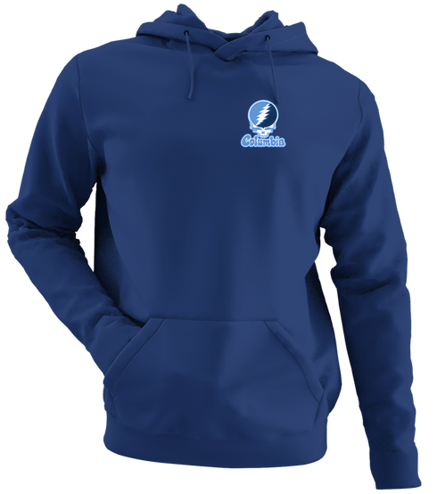 Columbia Stealie Premium Unisex Hoodie — Design: Columbia University — Navy