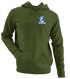 Columbia Stealie Premium Unisex Hoodie — Design: Columbia University — Military Green