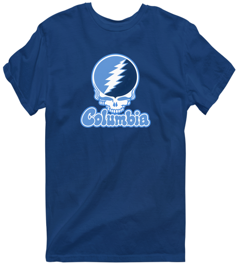 Columbia Stealie Premium Unisex T-Shirt — Design: Columbia University — Navy
