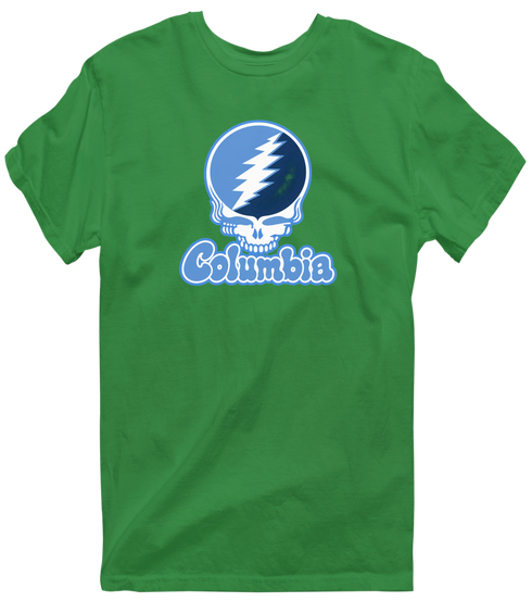 Columbia Stealie Premium Unisex T-Shirt — Design: Columbia University — Irish Green