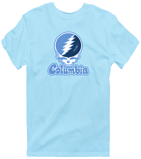 Columbia Stealie Premium Unisex T-Shirt — Design: Columbia University — Light Blue