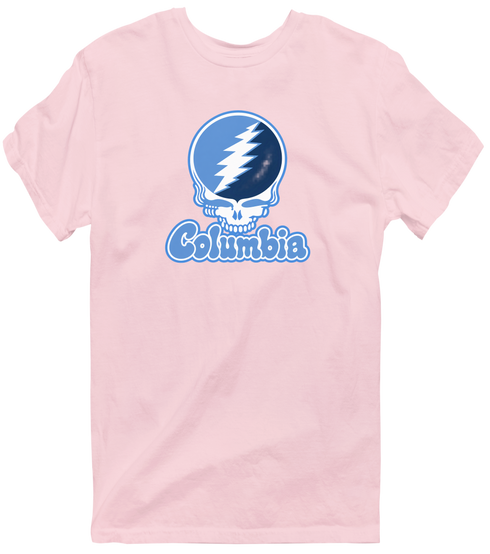 Columbia Stealie Premium Unisex T-Shirt — Design: Columbia University — Light Pink