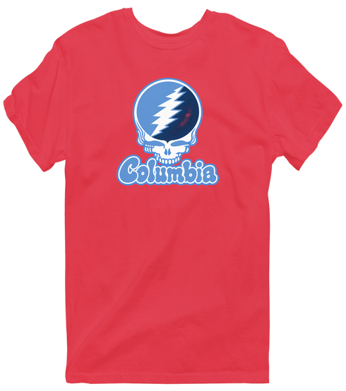 Columbia Stealie Premium Unisex T-Shirt — Design: Columbia University — Heather Red