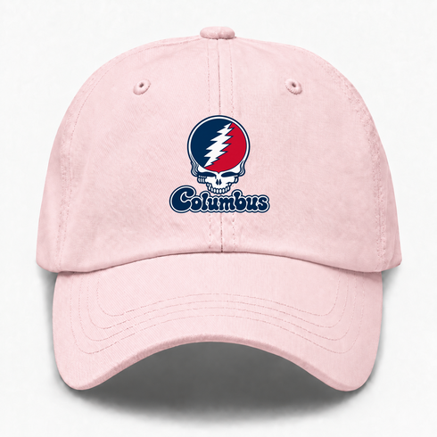 Columbus Stealie Premium Unisex Dad Hat — Design: Columbus State University — Pink