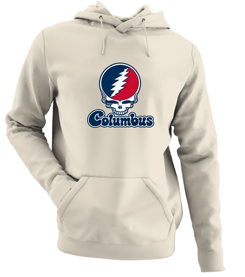 Columbus Stealie Premium Unisex Hoodie — Design: Columbus State University — Sand