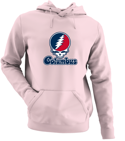 Columbus Stealie Premium Unisex Hoodie — Design: Columbus State University — Light Pink