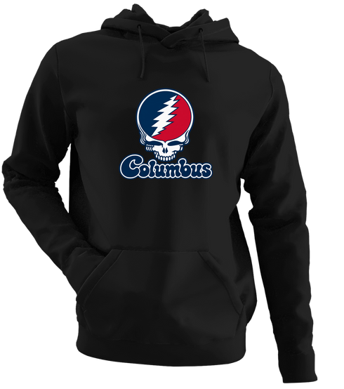 Columbus Stealie Premium Unisex Hoodie — Design: Columbus State University — Black
