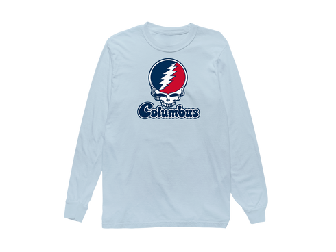 Columbus Stealie Premium Unisex Long-Sleeve — Design: Columbus State University — Chambray