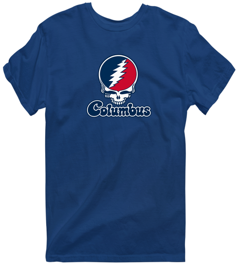 Columbus Stealie Premium Unisex T-Shirt — Design: Columbus State University — Navy