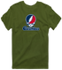 Columbus Stealie Premium Unisex T-Shirt — Design: Columbus State University — Military Green