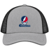 Columbus Stealie Premium Unisex Trucker Cap — Design: Columbus State University — Heather Grey/Black