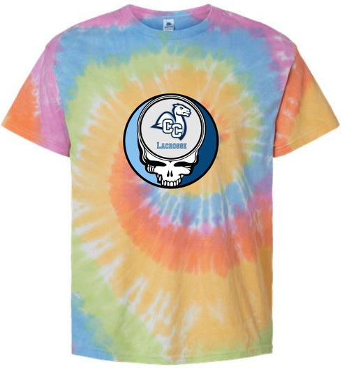 Connecticut College Lacrosse Stealie Tie-Dye T-Shirt
