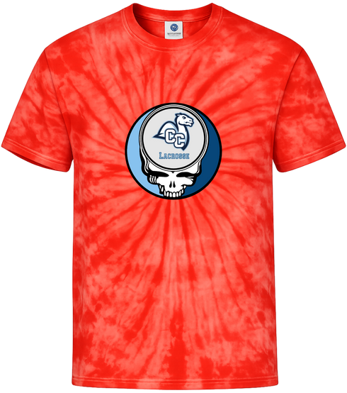 Connecticut College Lacrosse Stealie Tie-Dye T-Shirt