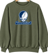 Connecticut Stealie Premium Unisex Crewneck — Design: Connecticut College — Military Green