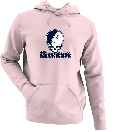 Connecticut Stealie Premium Unisex Hoodie — Design: Connecticut University of — Light Pink