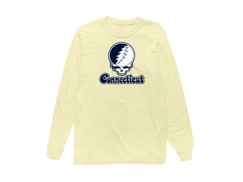 Connecticut Stealie Premium Unisex Long-Sleeve — Design: Connecticut University of — Butter