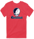 Connecticut Stealie Premium Unisex T-Shirt — Design: Connecticut University of — Heather Red