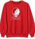 Cornell Stealie Premium Unisex Crewneck — Design: Cornell University — Red
