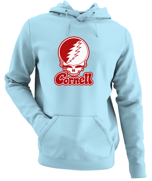 Cornell Stealie Premium Unisex Hoodie — Design: Cornell University — Light Blue