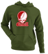 Cornell Stealie Premium Unisex Hoodie — Design: Cornell University — Military Green