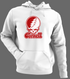 Cornell Stealie Premium Unisex Hoodie — Design: Cornell University — White/Grey