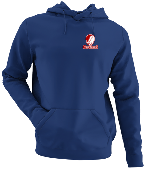 Cortland State Stealie Premium Unisex Hoodie — Design: Cortland State University — Navy