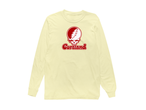 Cortland State Stealie Premium Unisex Long-Sleeve — Design: Cortland State University — Butter