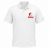 Cortland State Stealie Premium Unisex Polo — Design: Cortland State University — White