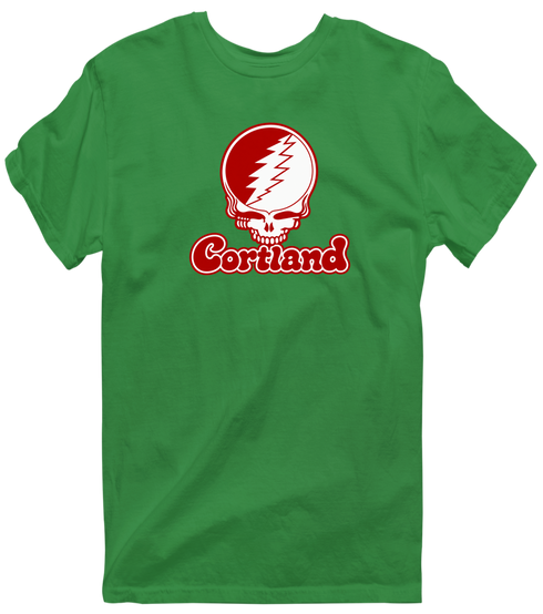 Cortland State Stealie Premium Unisex T-Shirt — Design: Cortland State University — Irish Green