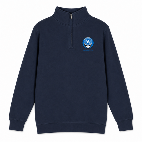University of Kentucky - Premium Grateful Dead Quarter-Zip Pullover - Navy - 3