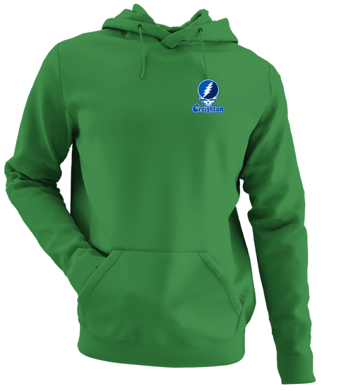 Creighton Stealie Premium Unisex Hoodie — Design: Creighton University — Irish Green
