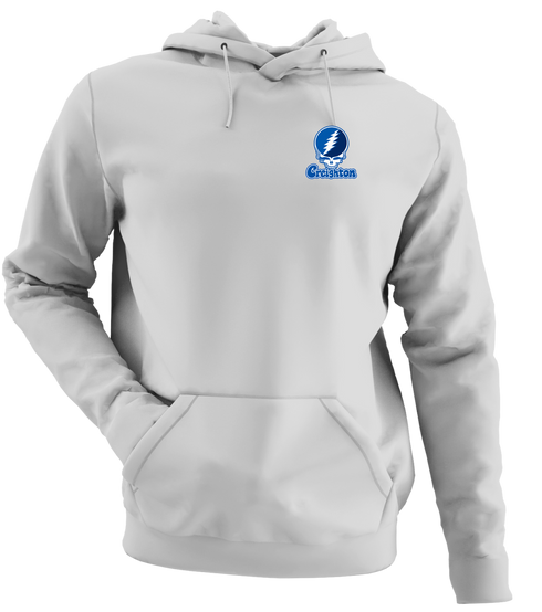 Creighton Stealie Premium Unisex Hoodie — Design: Creighton University — Sport Grey