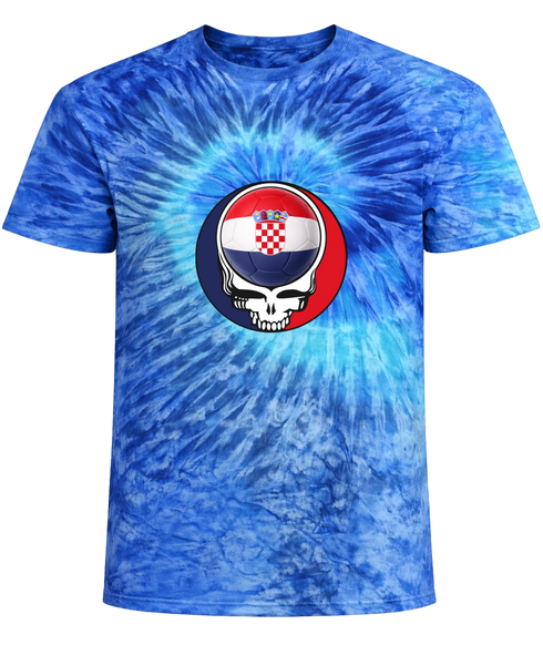 Croatia FIFA World Cup Stealie Tie-Dye T-Shirt