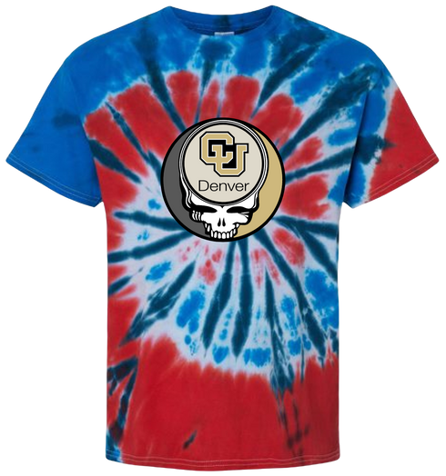 University of Colorado Denver Stealie Tie-Dye T-Shirt