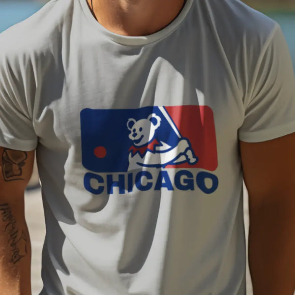 Grateful Dead - Chicago Cubs MLB Logo T-Shirt - StealieShop