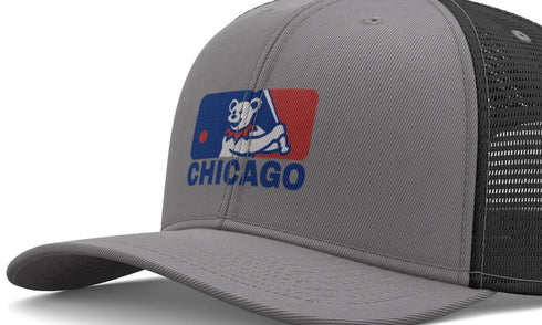 Grateful Dead - Chicago Cubs Dancing Bear Logo Grateful Dead Trucker Cap - StealieShop