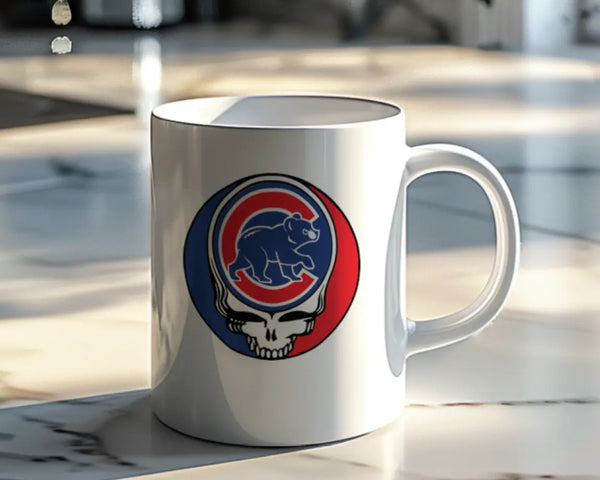 Grateful Dead - Chicago Cubs Stealie 15 Ounce Coffee Mug - StealieShop