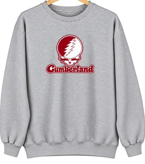 Cumberland Stealie Premium Unisex Crewneck — Design: Cumberland University — Sport Grey