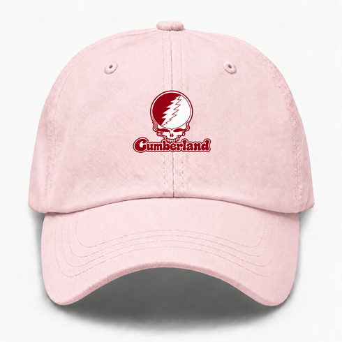 Cumberland Stealie Premium Unisex Dad Hat — Design: Cumberland University — Pink