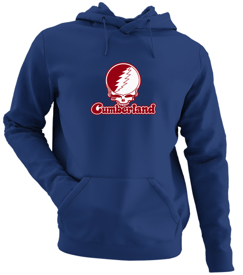 Cumberland Stealie Premium Unisex Hoodie — Design: Cumberland University — Navy