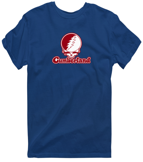 Cumberland Stealie Premium Unisex T-Shirt — Design: Cumberland University — Navy