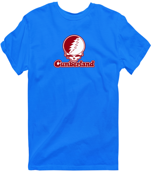 Cumberland Stealie Premium Unisex T-Shirt — Design: Cumberland University — Royal