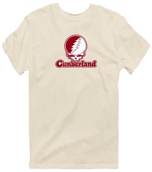 Cumberland Stealie Premium Unisex T-Shirt — Design: Cumberland University — Sand