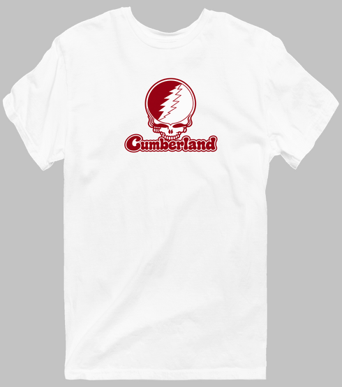 Cumberland Stealie Premium Unisex T-Shirt — Design: Cumberland University — White