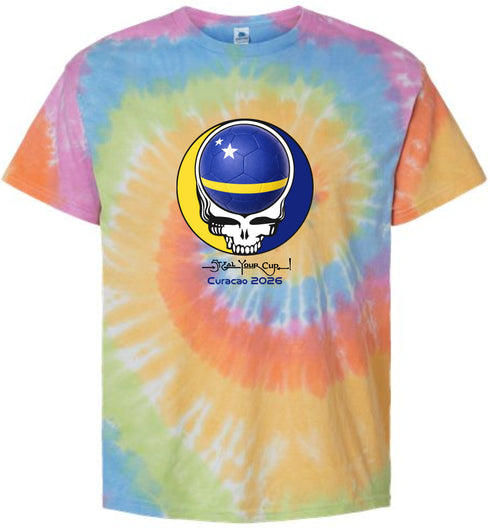 Curacao FIFA World Cup Stealie Tie-Dye T-Shirt