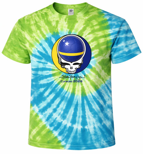 Curacao FIFA World Cup Stealie Tie-Dye T-Shirt