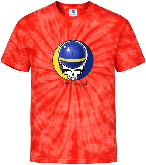 Curacao FIFA World Cup Stealie Tie-Dye T-Shirt