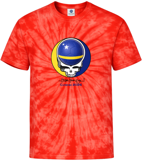Curacao FIFA World Cup Stealie Tie-Dye T-Shirt